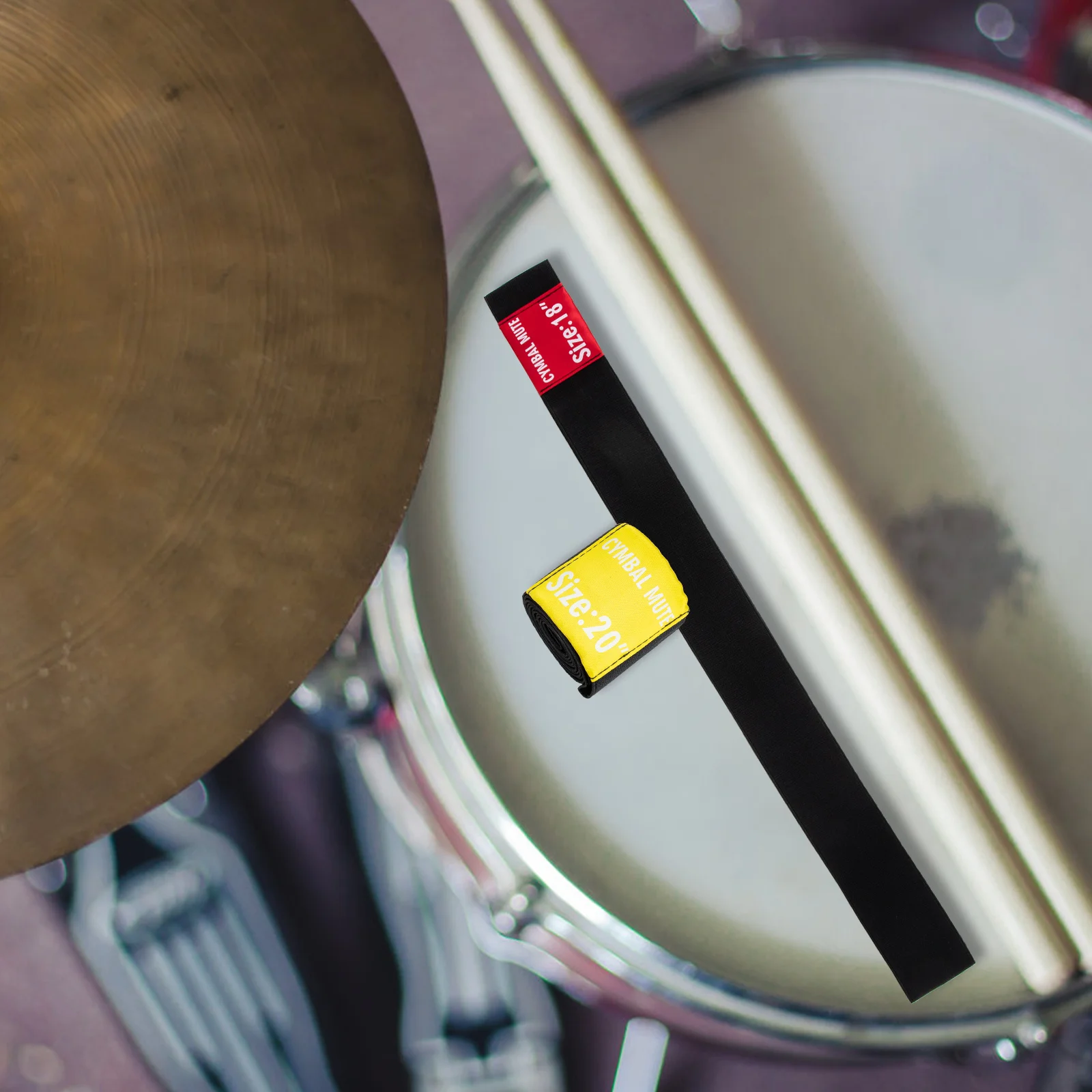 4Pcs Cymbal Pad Professional Drum Practice Mute Circles Noise Reducing Cymbal Belt Drumming Practice Pad