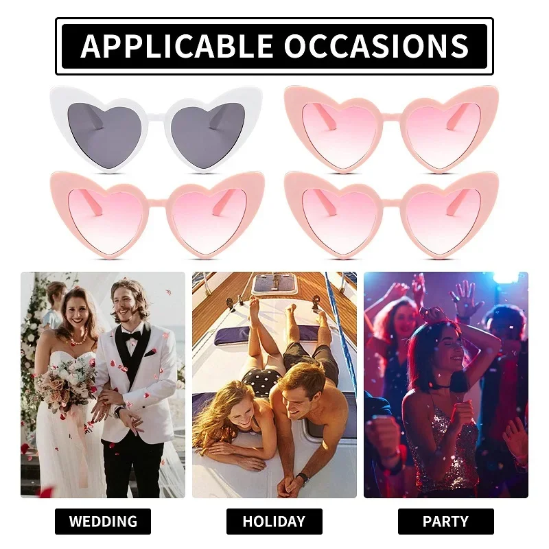 1 pz cuore occhiali da sole per la festa di addio al nubilato matrimonio addio al nubilato Decor addio al nubilato forniture squadra sposa per