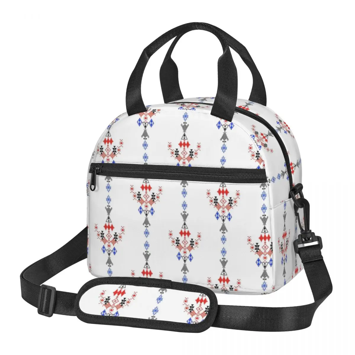 

Kabyle Jewelry Amazigh Africa Этнический стиль Сумки для обеда Bento Box Сумка для обеда Сумки для пикника Сумка-холодильник Термосумка для школьников