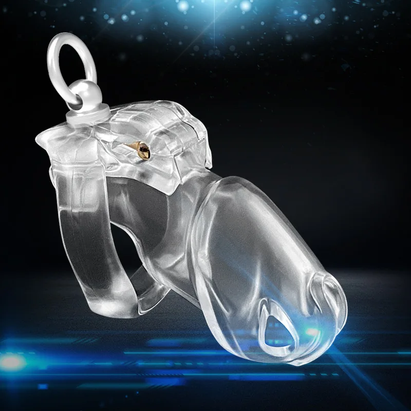 2022 New HT-V4 Male Resin Chastity Device With Binding Loop Ring, Cock Cage , Penis Ring, Cock Ring, Adult Game, Chastity Belt