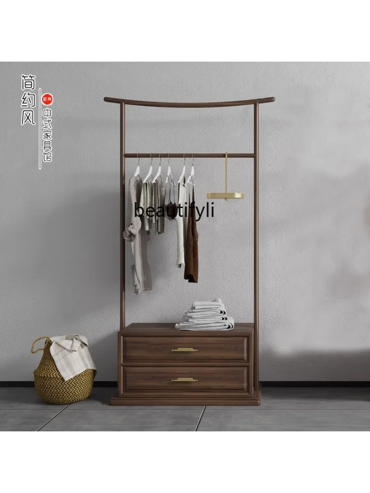 Solid Wood Floor Home Bedroom Hanger B & B Storage Hand-Carried Box Modern Minimalist New Chinese Style