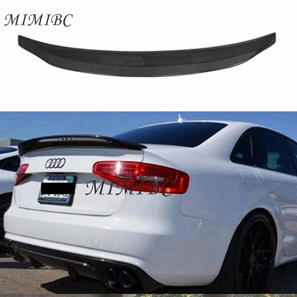 

FOR AUDI A4 B8.5 Sedan Carbon fiber Rear Spoiler Trunk wing 2013-2016 FRP Forged carbon