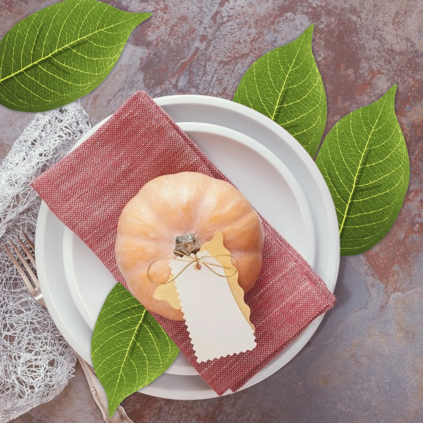 

50Pcs Artificial Magnolia Leaves Fine Workmanship Faux Leaves for Unforgettable Memory Artificial Plant Simulated Green Plant