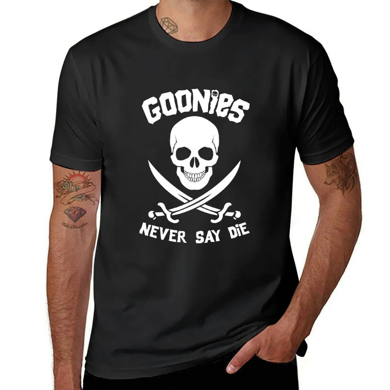 Goonies Never Say Die T-Shirt graphics oversized vintage clothes heavyweights mens graphic t-shirts funny