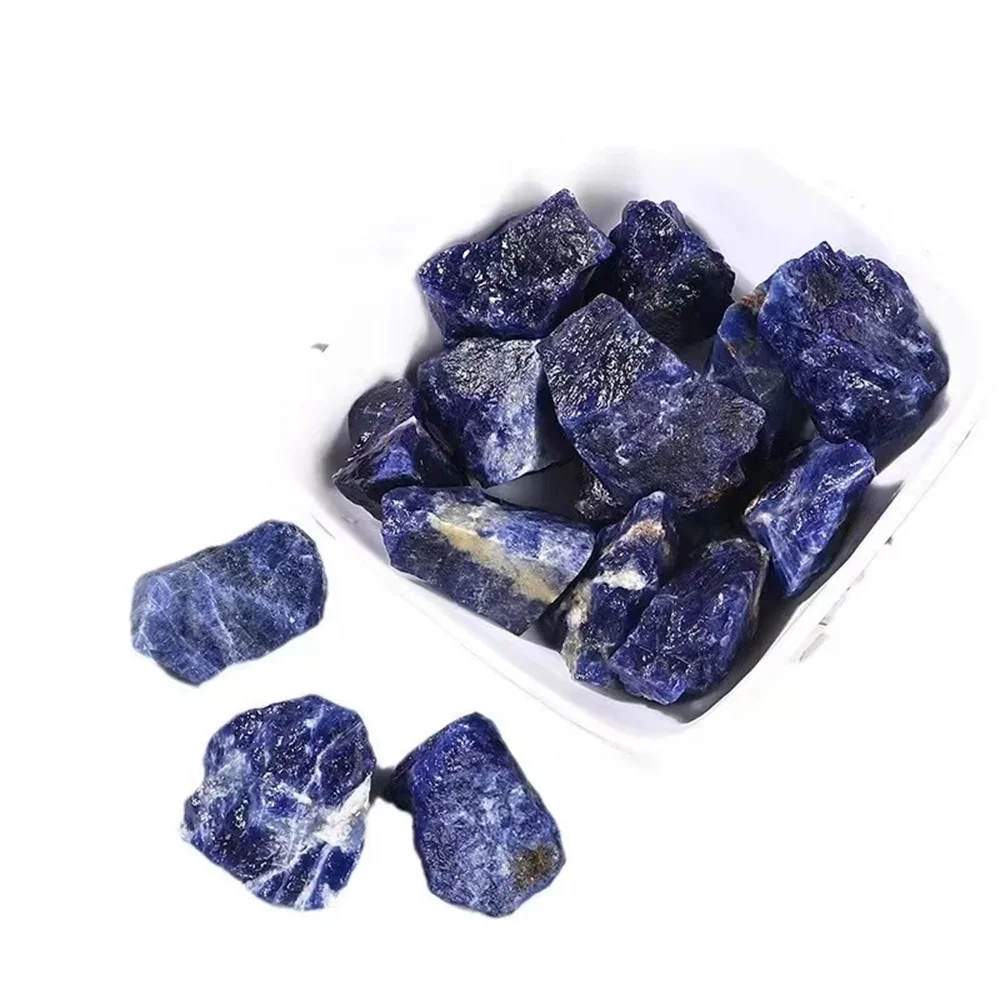 High Quality 100% Natural Crystal Rough Raw Quartz Blue Sodalite Rough Stone Mineral Specimens