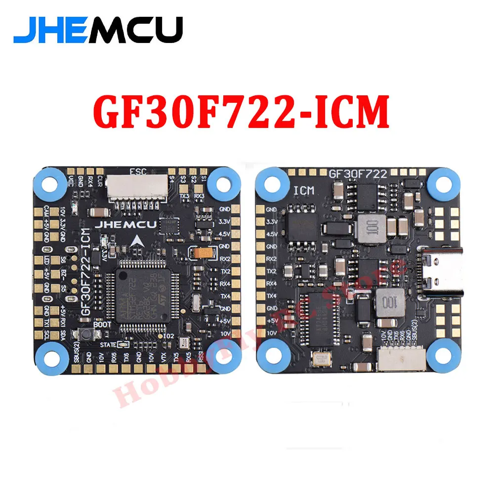 

Ruibet F4AIO 12A F411 Flight Controller ICM42688P W/5V BEC Built in 12A BLHELI-S 1-2S Suitable for Remote Control of FPV Drones