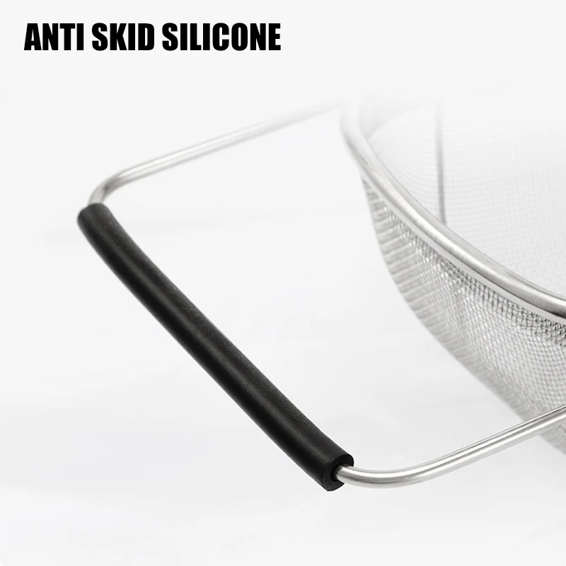 シンク上のステンレス鋼ザル、ファインメッシュストレーナーバスケット拡張可能な排水キッチン