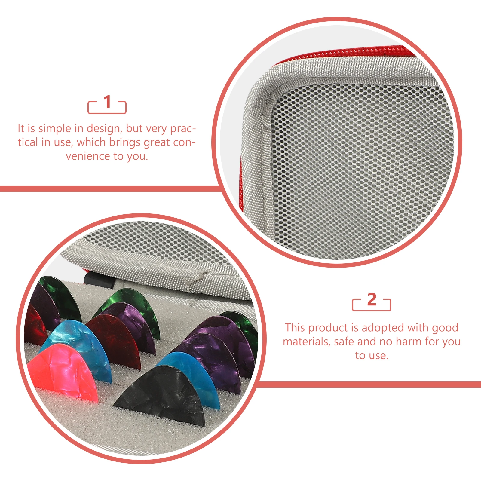 

Pick Storage Box Guitar Picks Holder Acoustic Case Gitara Accecories Holders Accessory Small Cool Travel Capo