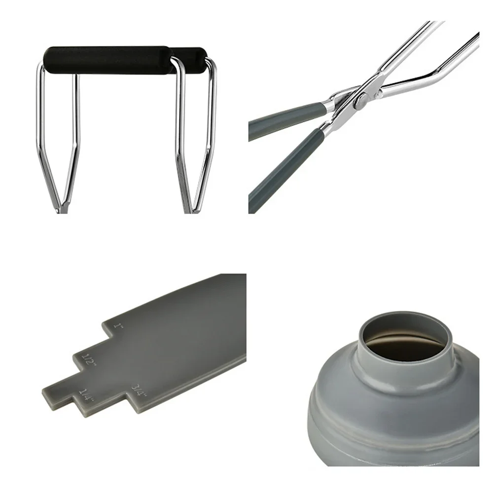 ملقط رفع قمع من السيليكون ، قادوس تعليب ، فلتر بمقبض ، رافع زجاج برطمان ، 1: 3