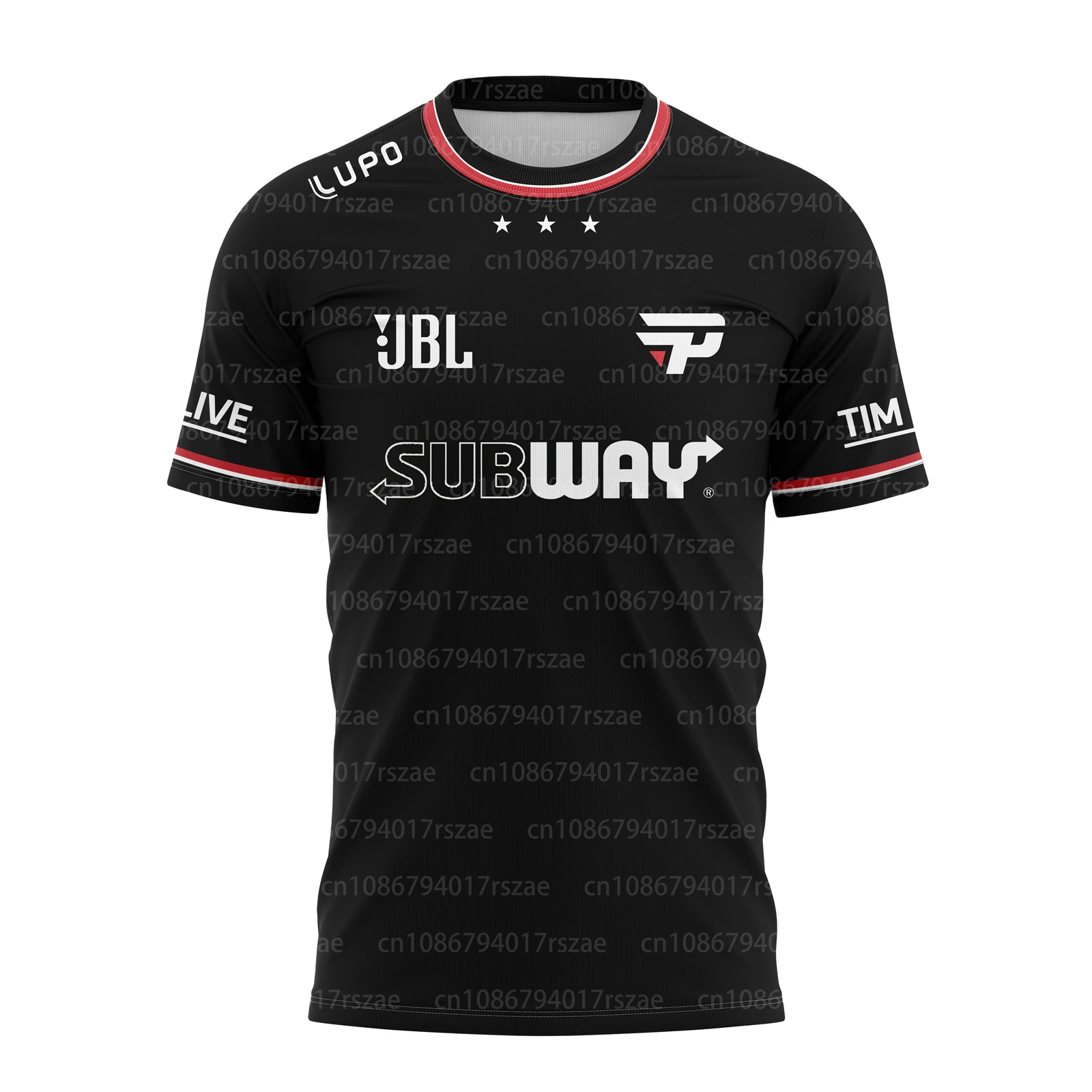 Camiseta de Manga Corta para Hombre, Uniforme de Equipo de Esports, LOL, CSGO, Moda de Verano, Personalizable con ID para Fans