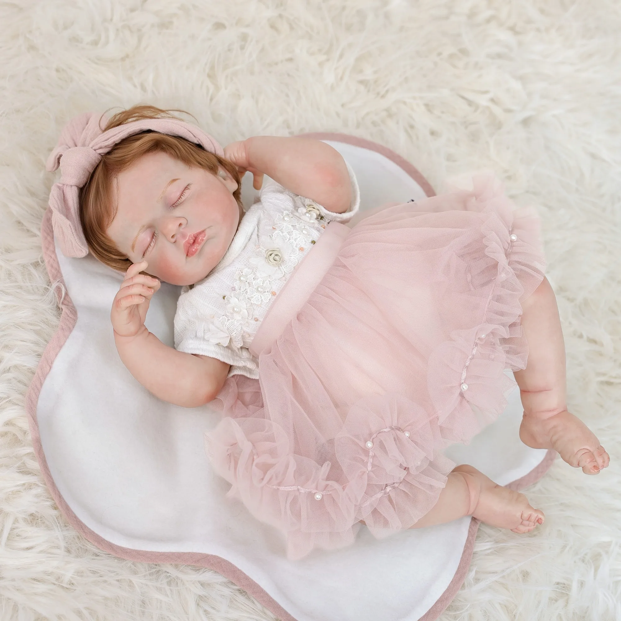 Muñeca Reborn Kawaii de Cloveray de 20 pulgadas, muñeca realista bonita, juguetes cómodos, regalo de alta calidad, muñeca artística hecha a mano, regalos de cumpleaños para niños