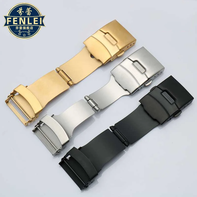 Stainless Steel Watch band Flip Lock Butterfly Deployment Clasp Watch Strap Fold Deployant Buckle 16mm 18mm 20m 22mm Accessories