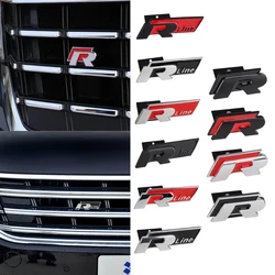 3D Car Styling R-line Emblemat Samochodowa przednia kratka Odznaka zderzaka bagażnika Dekoracja do Volkswagena VW Golf Polo Passat Touran GTI R32