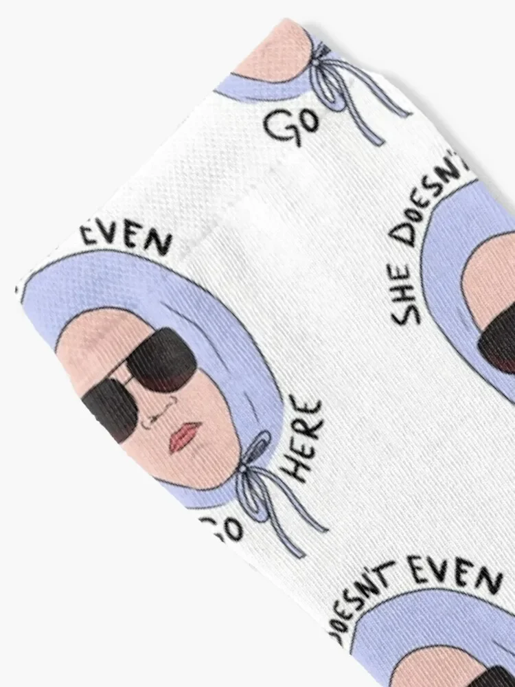 She Doesn't Even Go Here - Mean Girls Socks summer new year funny gift Man Socks Women's