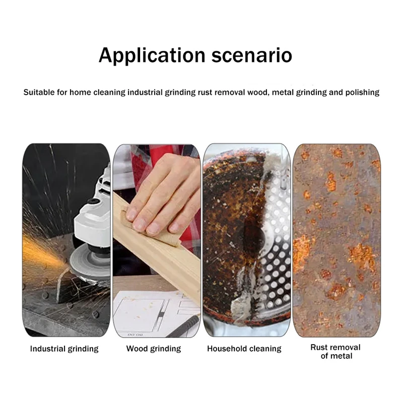 6 Pcs Sanding Sponge 60/80/100/180/240/320 Grit, Wet And Dry Dual Use For Wood Metal Wall