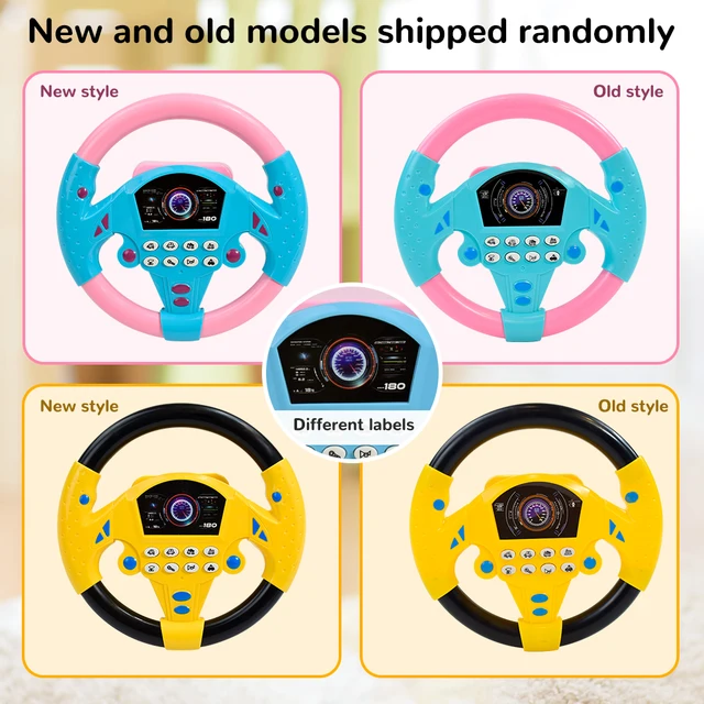 Eletric Steering Wheel Toy with Light Sound for Baby Kids Educational Portable Simulated Driving Steering Wheel Vocal ToysToys 4 Eletric Steering Wheel Toy with Light Sound for Baby Kids Educational Portable Simulated Driving Steering Wheel Vocal ToysToys 4