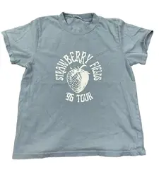 Brandy Melville John Galt Blue Strawberry Fields Baby Tee Cute Top long sleeves