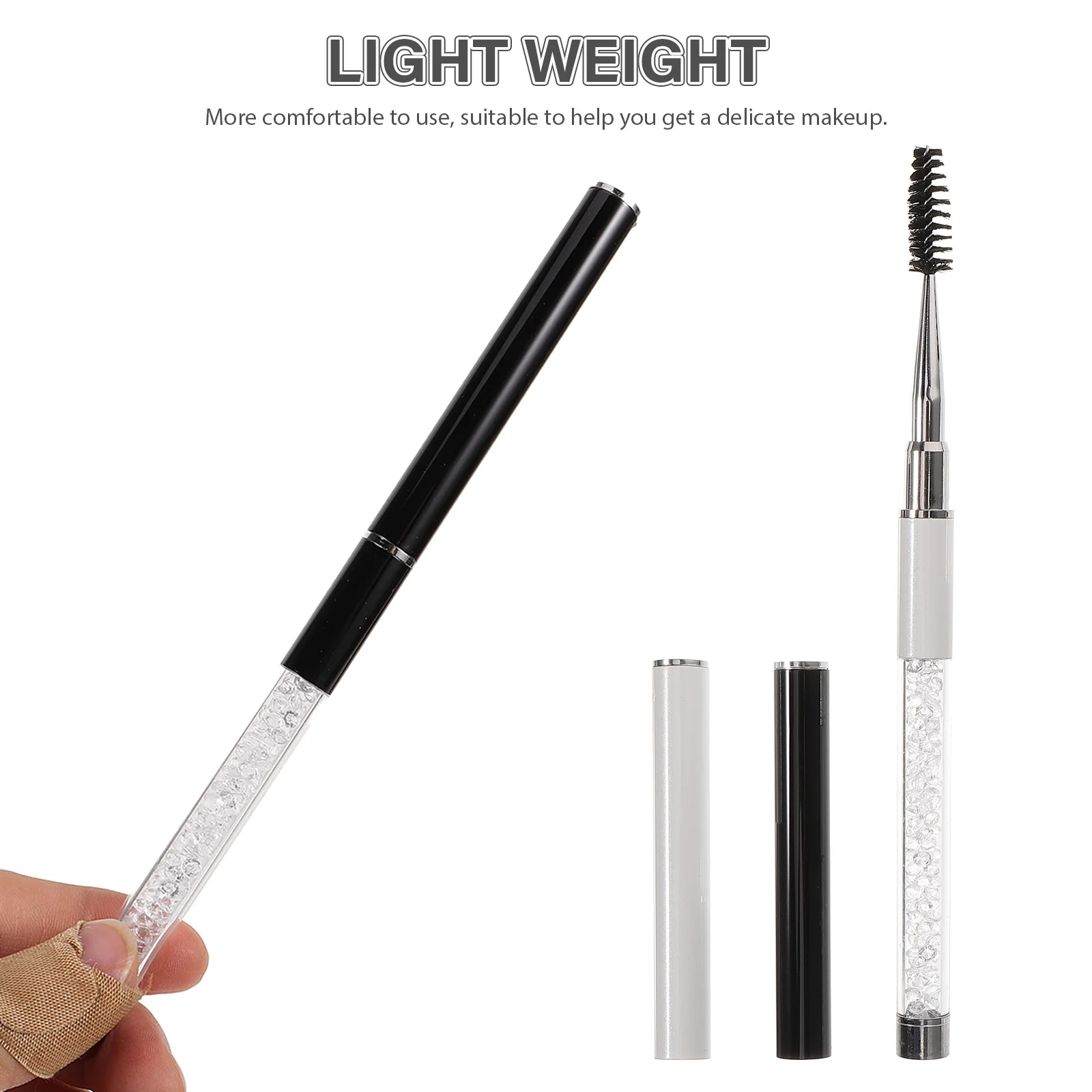 2 Stuks Wimperborstels Lash Kammen Herbruikbare Lichtgewicht Makeup Tools Voor Reizen Thuisgebruik Professionele Salon Wimper Applicator Lash
