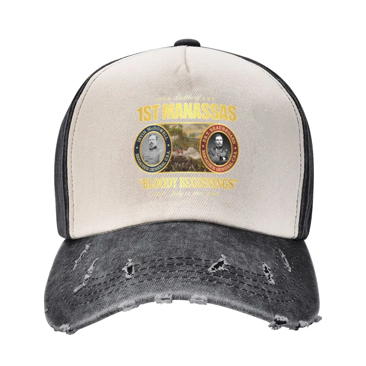 1st Manassas (BA) Baseball Cap Cosplay Visor Dropshipping Military Cap Man Women's Hats For The Sun Men's