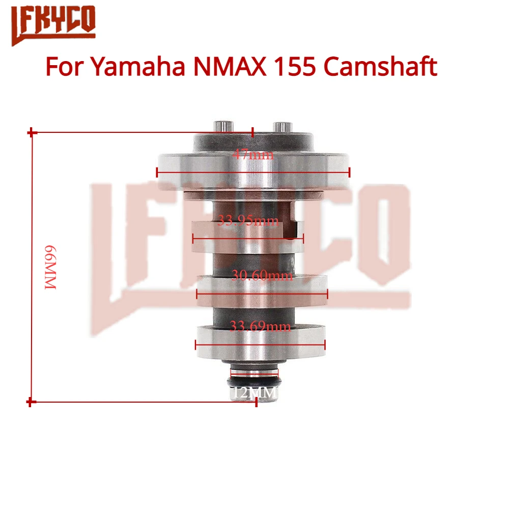 Wałek rozrządu o wysokim kącie do skuterów Yamaha NMAX155 NMAX 155 VVA AEROX NVX TDR 155cc 4Valve 2DPE 217000   Część silnika