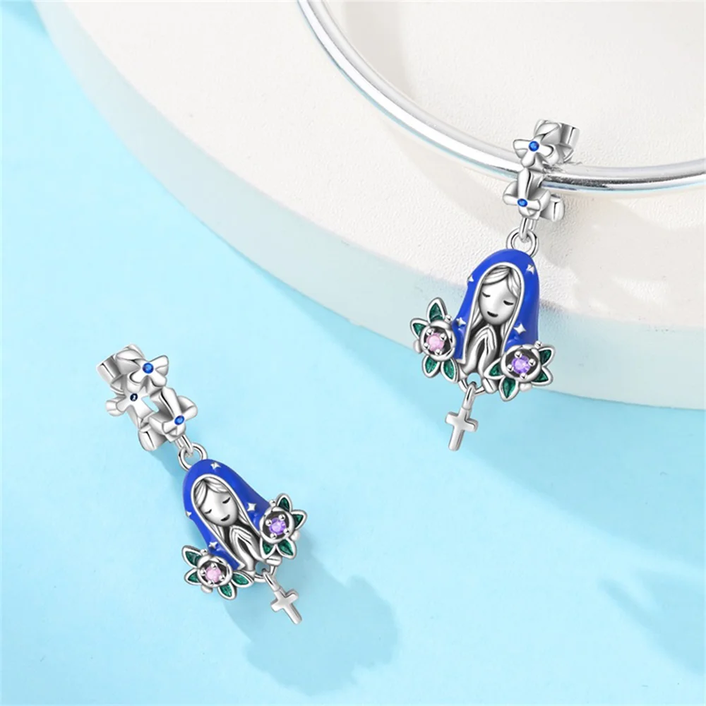 실버 도금 블루 이블아이 참 장식 비즈, 오리지널 팔찌 - Bracelets 리뷰 및 가격