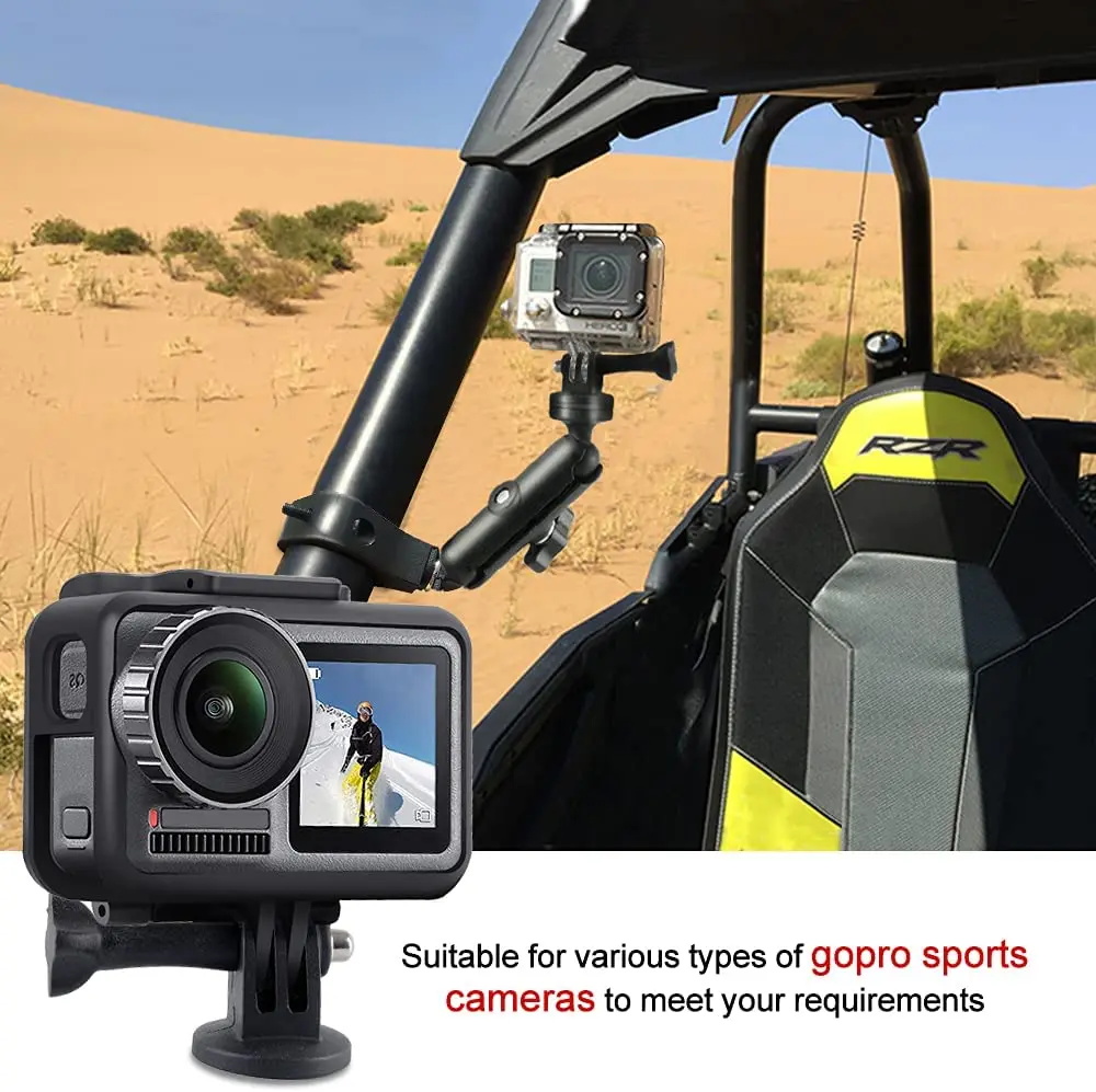 UTV ATV Camera Mount Holder Compatible with GoPro, 1.75\