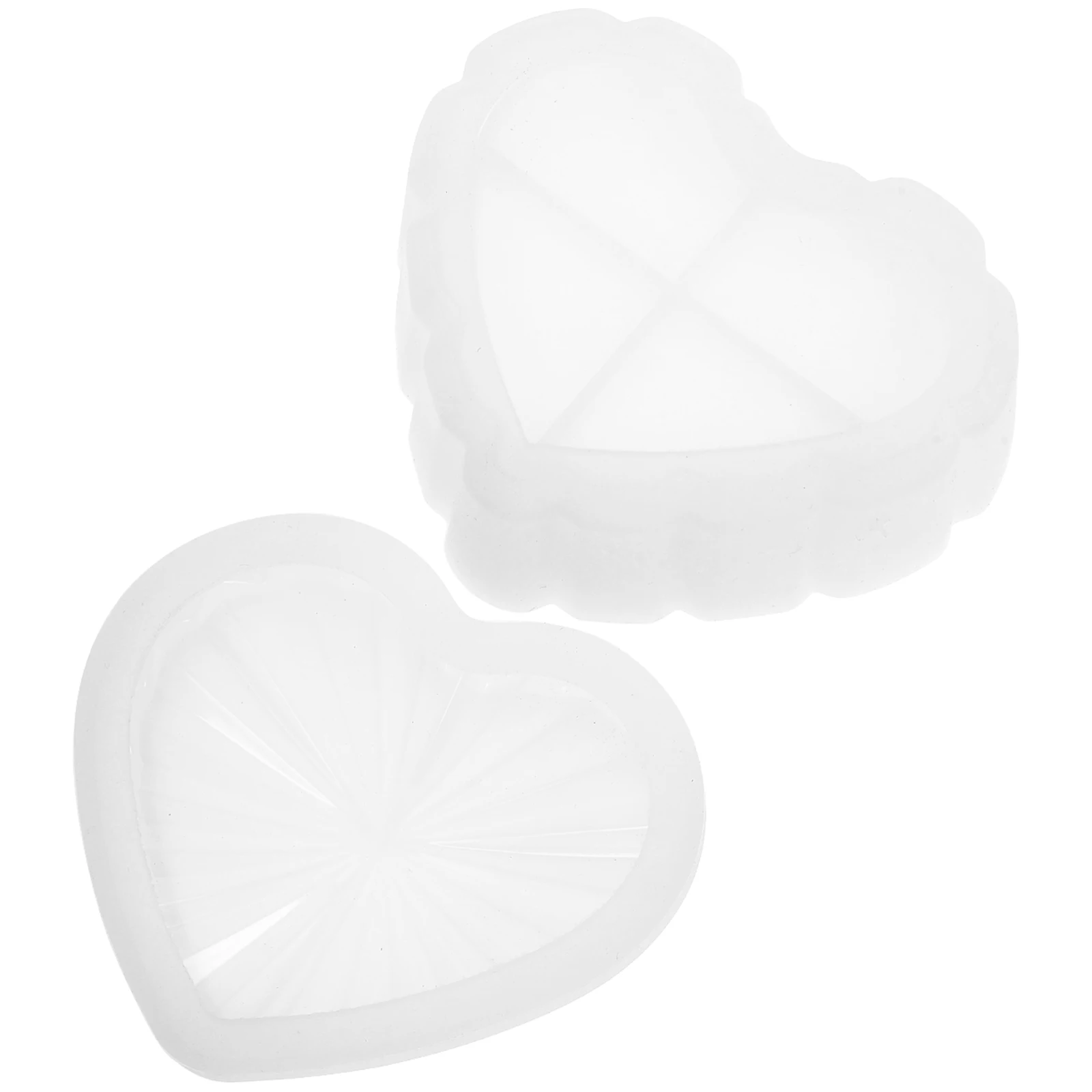 

Love Shaped Storage Box Silicone Mold Crafts Epoxy Casting Jewelry Box Holder Maker Non Stick Smooth Material Home Office