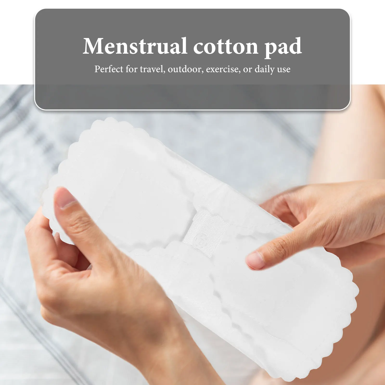 10 szt. Wodoodpornych, materiałowych podpasek menstruacyjnych wielokrotnego użytku, nadających się do prania, dla kobiet i dziewcząt, bawełniane podpaski higieniczne, wkładki higieniczne.