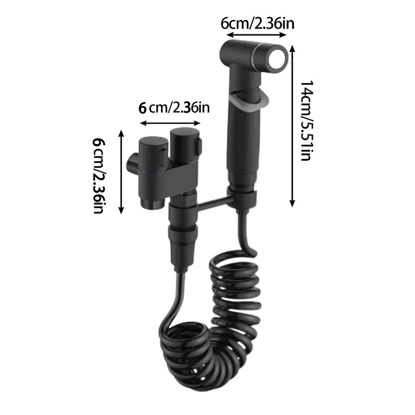 Bathroom Toilet Flushing Spray Gun Household Pressurized Toilet Washer Bidet Sprayer Toilet High Pressure Portable Shattaf Set image 6