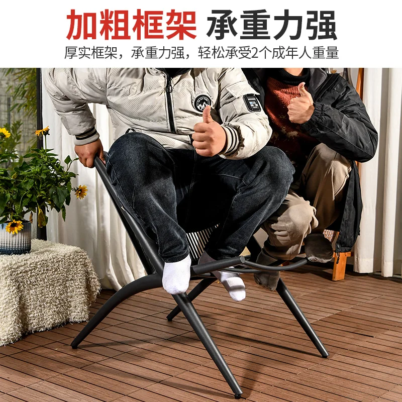 Sedia da esterno in rattan comoda sedia con schienale sedentario balcone casa per il tempo libero tavolo e sedie reclinabili in vita per esterni