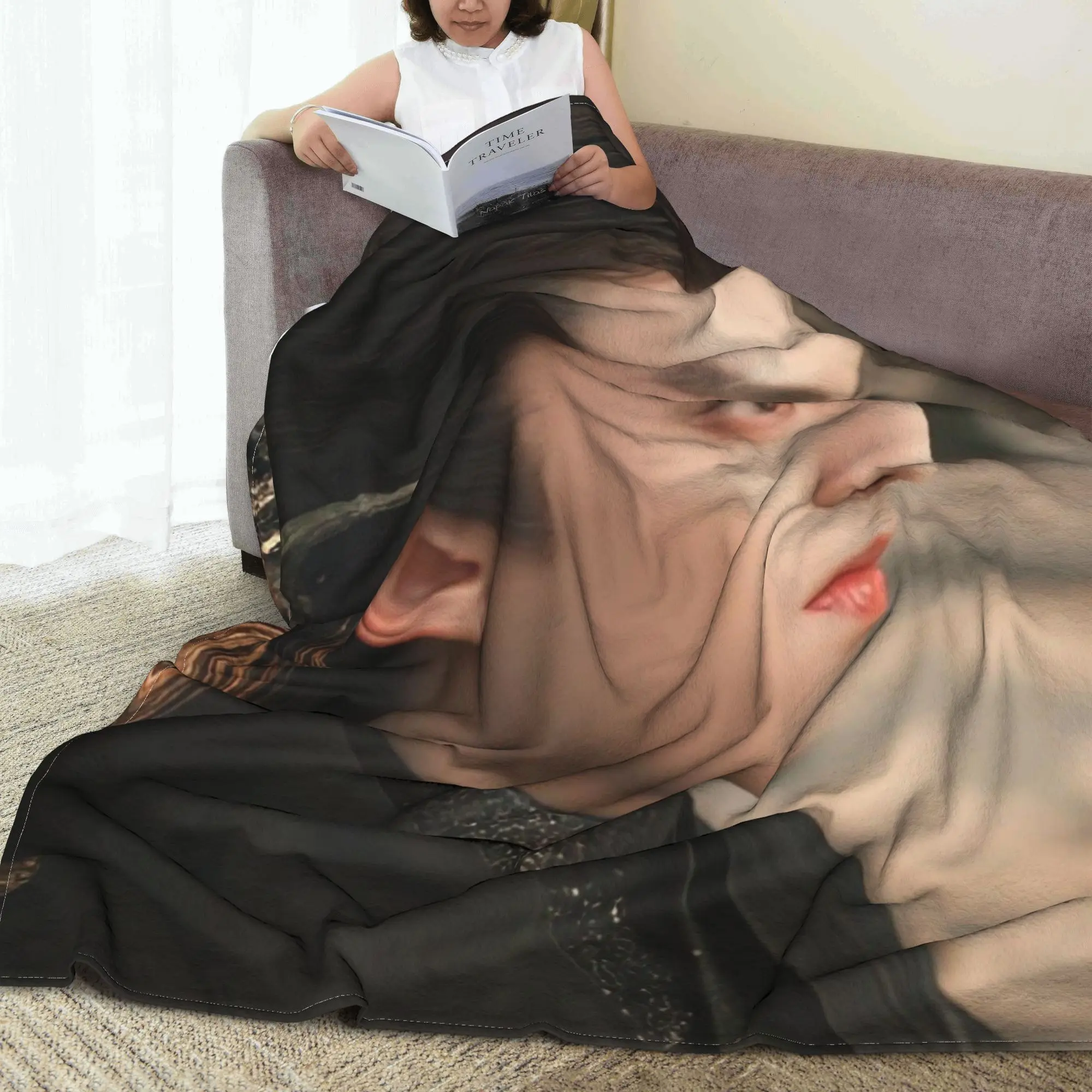 Dylan Wang Dong Fang Da Qiang Cang Lan Jue Blankets Portable Sofa Throw Blanket for Home Bedroom Outdoor Throws Bedspread Quilt