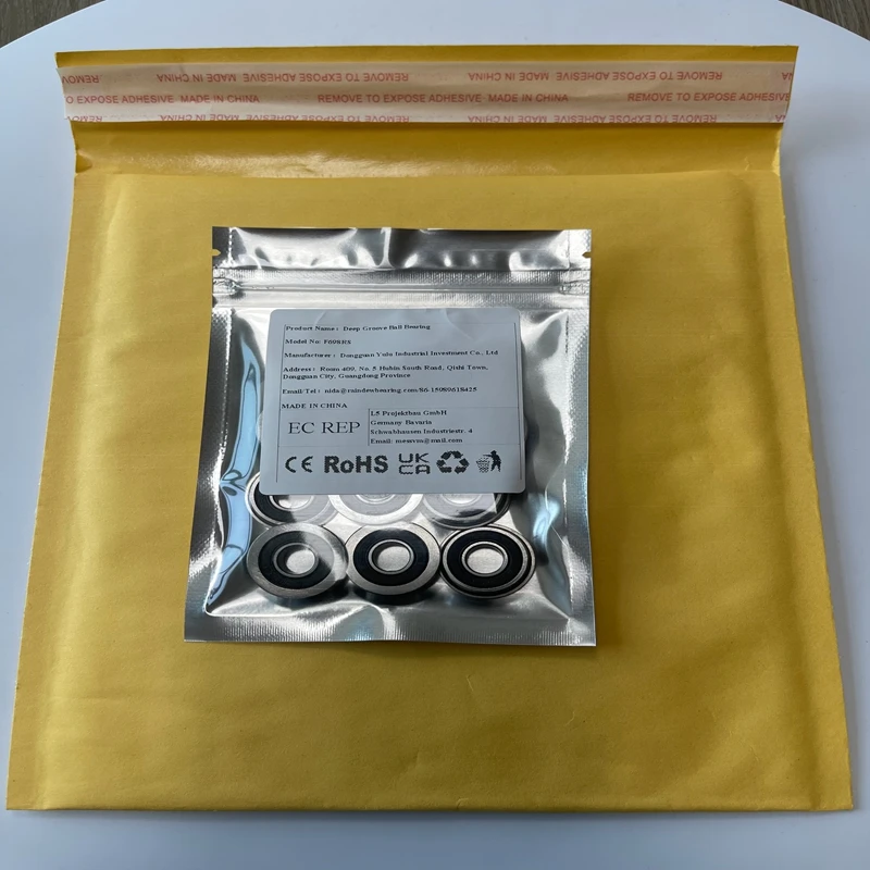 

10PCS F698RS 8x19x6 mm Bearing ABEC-7 Miniature Flanged F698RS Ball Bearings RF-1980DD