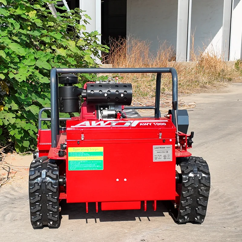 

Customized Hot Sale Crawler Remote Control Lawn Mower Garden Use Grass Cutting Machine