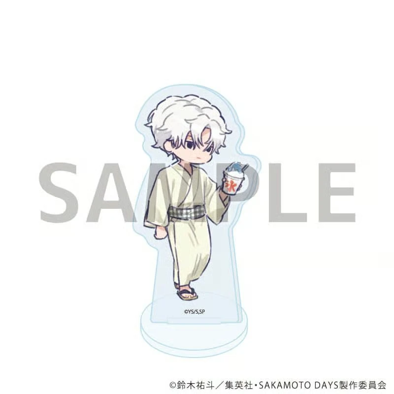 Anime SAKAMOTO DAYS Summer Festival Theme Taro Sakamoto Q-Style Acrylic Stand Model Plate Keychains Bedroom Decoration