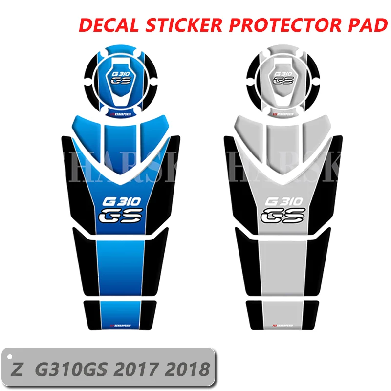 

Motorcycle 3D Fish Bone Pad Fuel Tank Sticker For BMW G310GS G310 GS 2017-2018 Anti Scratch Protection Decals Accessories g310gs