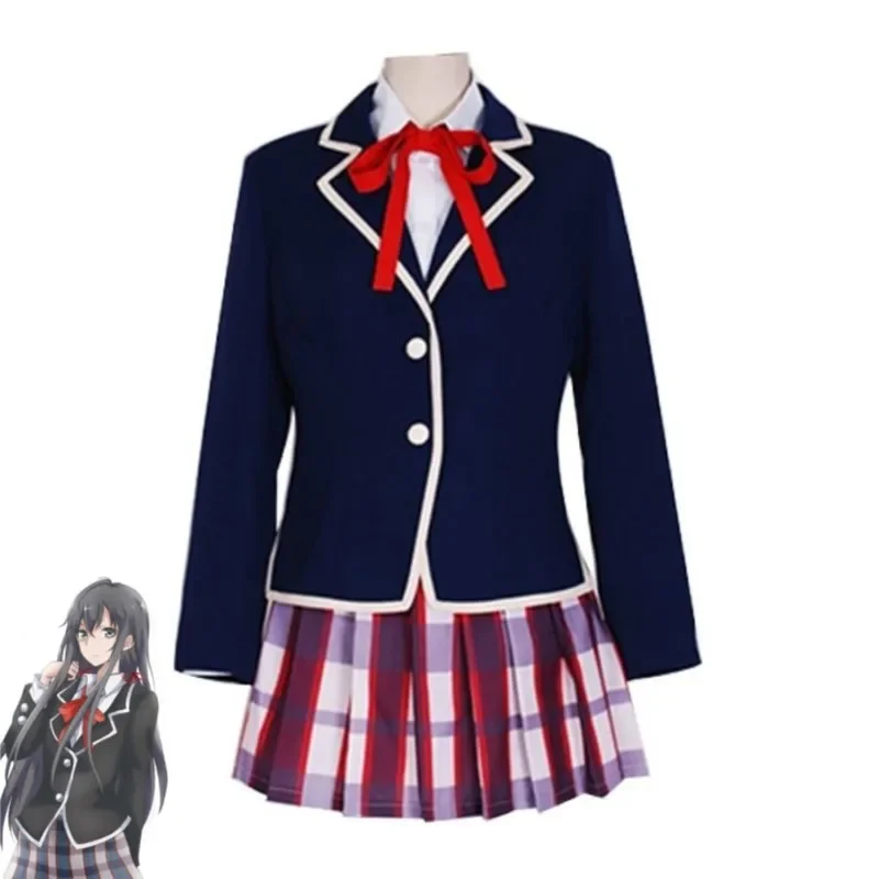 Anime Yukinoshita Yukino My Youth Romantic Comedy Is Wrong, As I Expected Teen SNAFU Cosplay Costume Wig School Uniform Hallowen