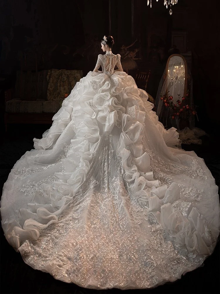 

New oversized heavy-duty luxury main yarn dress