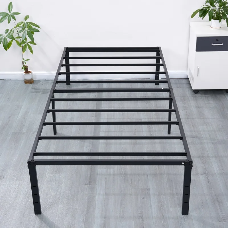 Bed frame Bedroom disassembly folding double iron bed Homestay simple metal splicing bed