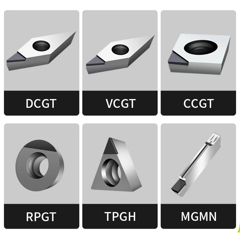 Q.Grt – outil de tournage en carbure CNC CBN, tour en alliage d'aluminium, avec insertion de diamant, RPGT1003-R5 à RPGT1204MO-R6 PCD