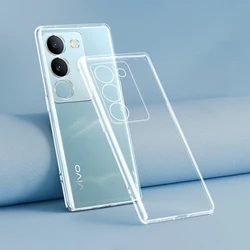 Rubber Shockproof TPU Phone Case for VIVO V29 Pro Lite V29E V29Pro V29Lite 5G Transparent Soft Clear Silicone Thin Bumper Covers
