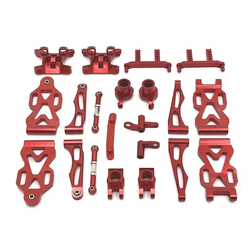 SCY 1/16 16101 16102 16103 16104 16106 16201 JJRC Q117 Rc قطع غيار السيارات ترقية معدنية وتعديل مجموعة قطع غيار ضعيفة