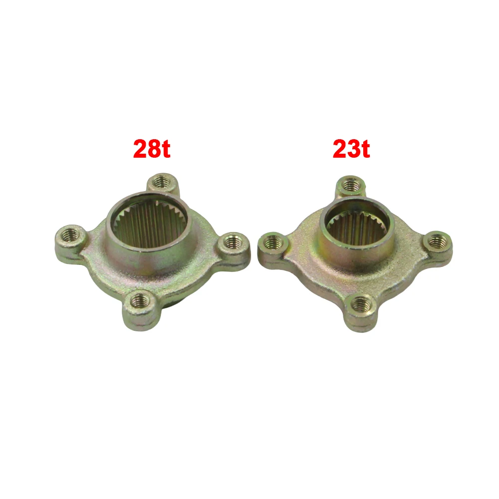 

23T 28T Spline 4-стопильный обод ступицы заднего моста Подходит для 110CC 150CC Quad Bike ATV Dune Kart Go Kart UTV Dirt Bike Golf Cart