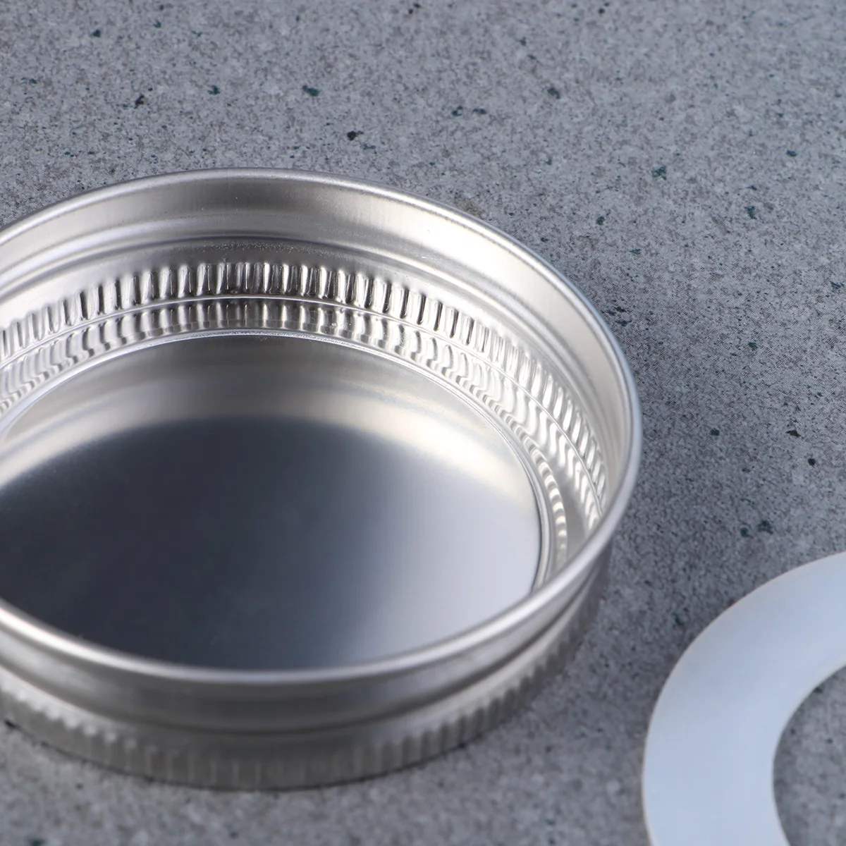 

Can Lid Set Stainless Steel Lids Jar Mason Cover Leakproof for Jars Storage Solid