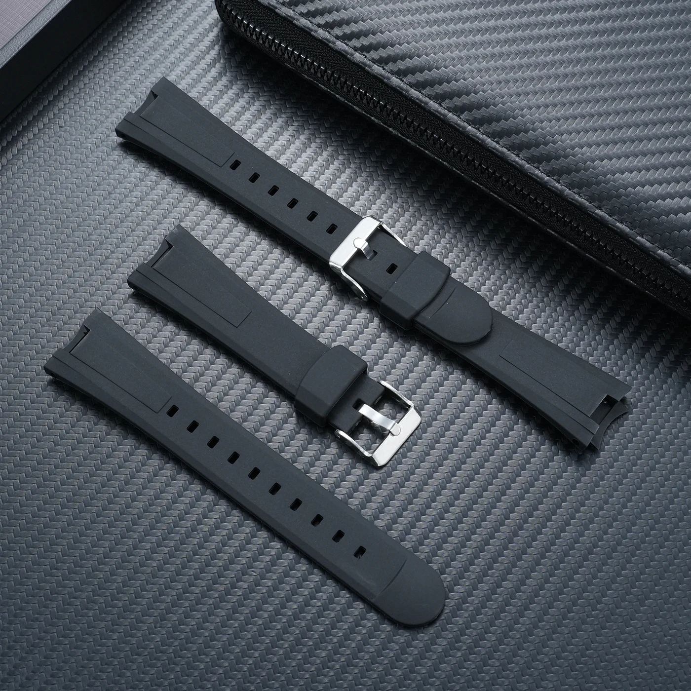For Casio EDIFICE Series EF-305 Men's Silicone Strap Bracelet black Waterproof Sports dedicated interface Watch Band accessories