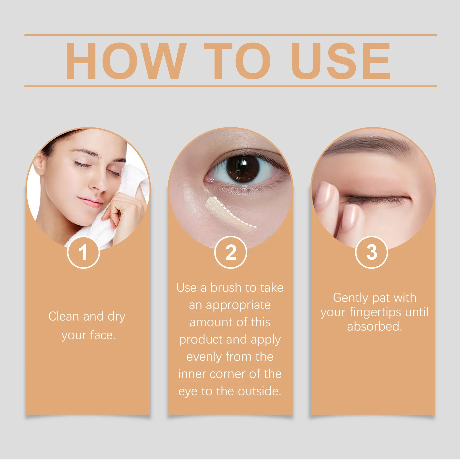 Eelhoe Nicotinamide Eye Concealer-Serie, die Augenringe entfernen und Aufhellung halten, vollständige Abdeckung, wasserfeste Augen-Make-up-Concealer