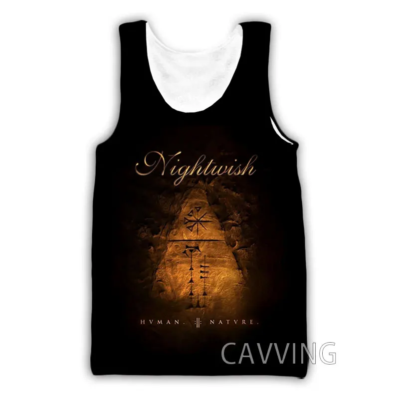 New Fashion Women/Men's 3D Print NIGHTWISH Band  Tank Tops Harajuku  Vest  Summer Undershirt Shirts Streetwear