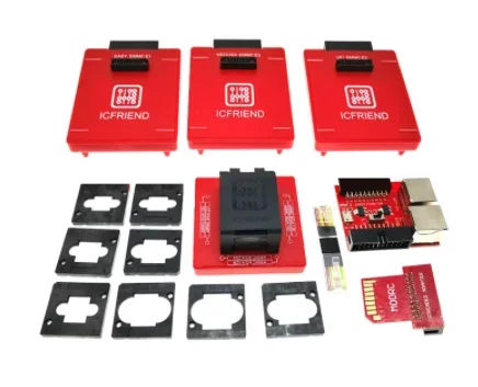 2020 ICFRIEND E-mate X EMMC BGA 13 IN 1 socket Adapter with Easy jtag plus box