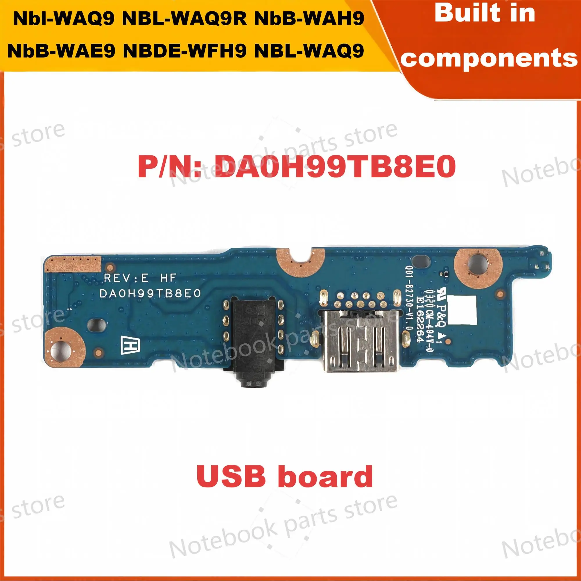 USB Board For Matebook 14 Magicbook 14 Nbl-WAQ9 NBL-WAQ9R NbB-WAH9 NbB-WAE9 NBDE-WFH9 NBL-WAQ9HNL NBL-WDQ9 DA0H99TB8E0