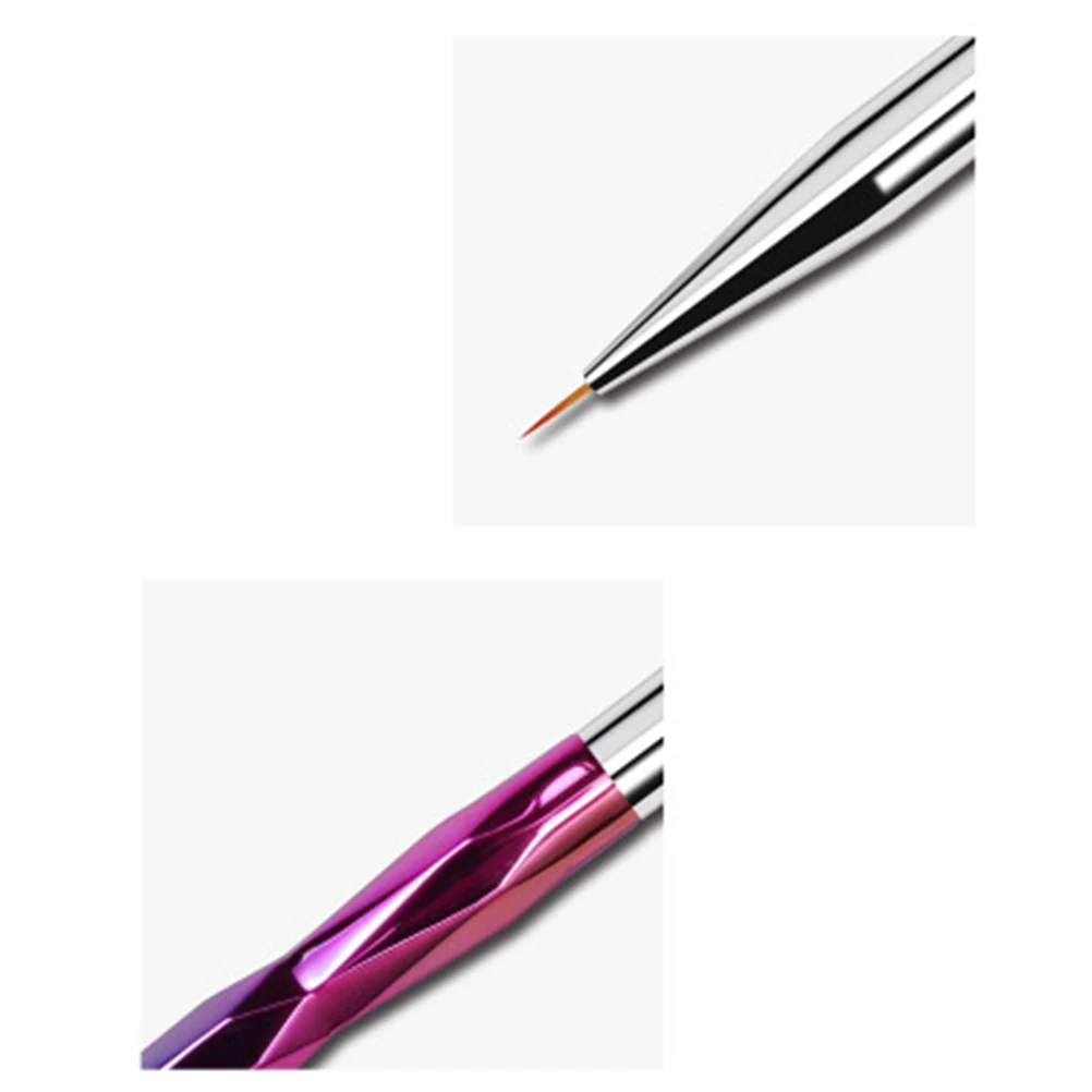 

10 Pcs Electroplating Rod Nail Art Pen Brush Kit Durable Painting Tools Manicure Brushes For Acrylic Nails Home Use Gift