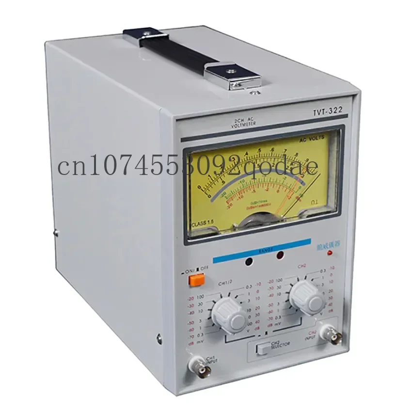 TVT-322 Dual Channel Milivoltmeter Double Needle Millivoltmeter New Design High Quality Pointer Voltage Measuring Instruments